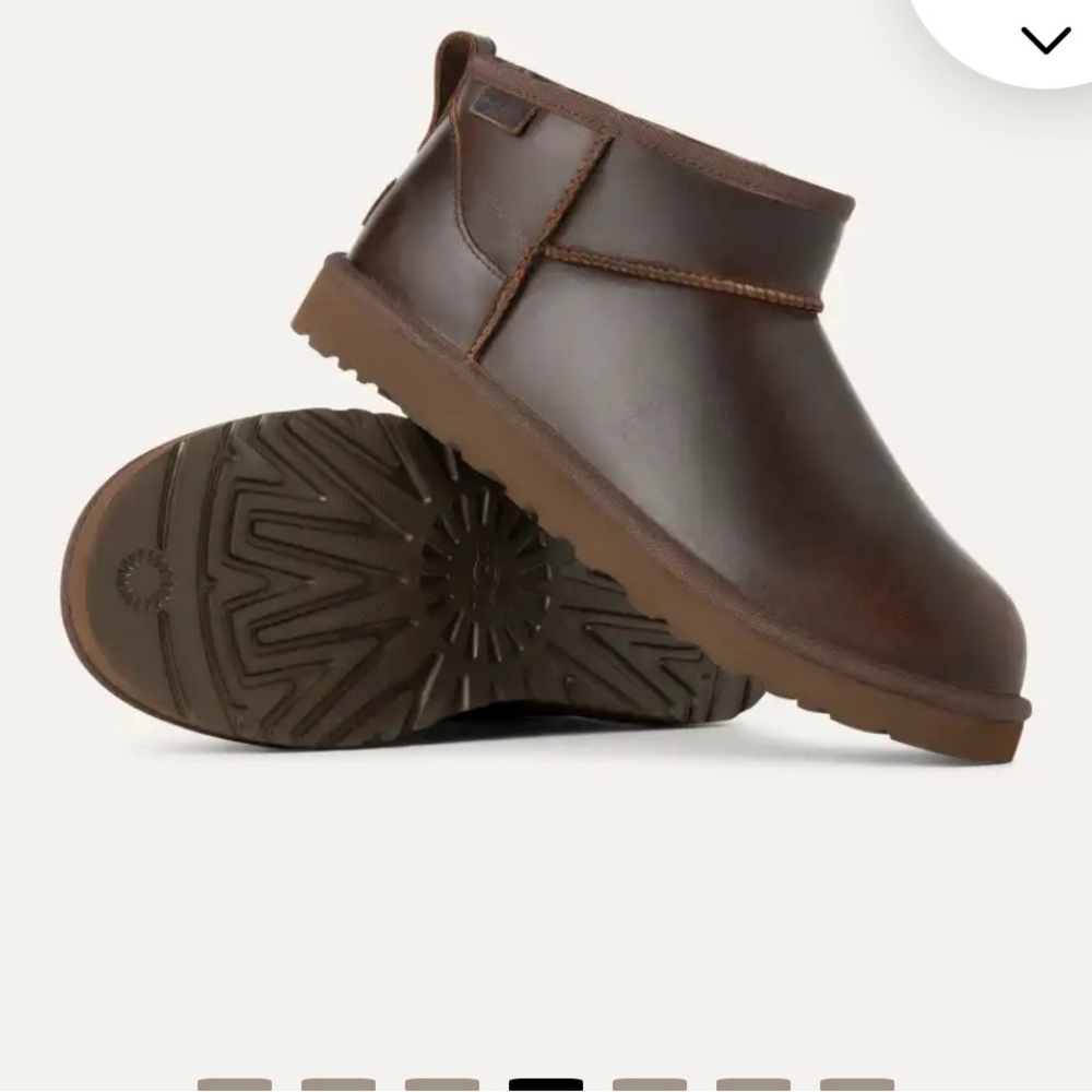 UGG clasic ultra mini regen leather boots womens sz 8